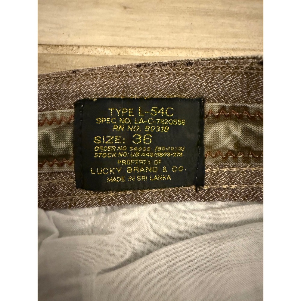 Lucky Brand Mens Camo Cargo Shorts Type L-54C Camouflage Size 36 Drawstring - Picture 2 of 5